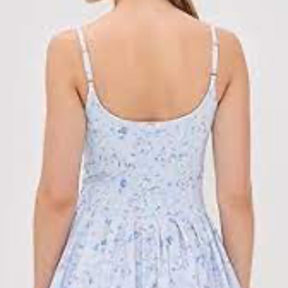 LoveShackFancy Whisper Blue Hubert Floral Active Dress - Picture 4 of 13